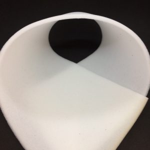 Schaumstoff weiss, per m2
